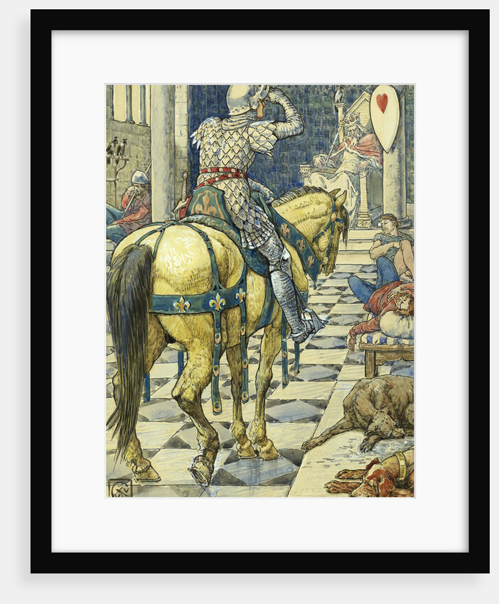 Perceval Obtains the Shield of the Breaking Heart by Walter Crane